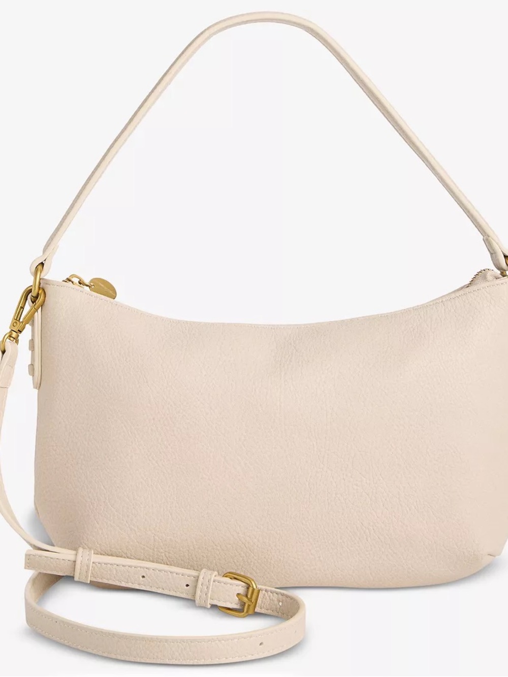 Style & Co  Cream Leather Crossbody Bag - Versatile Everyday Women’s Bag